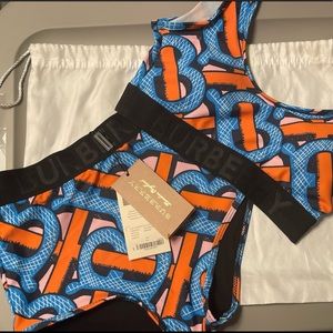 Authentic Burberry TB monogram bikini